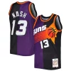 Attraente Comodo Steve Nash Phoenix Suns Hardwood Classics 1996/97 Split Swingman Jersey Purple/Black per i devoti sostenitori