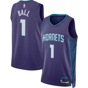 Incantevole LaMelo Ball Charlotte Hornets Jordan Brand Unisex Swingman Jersey Statement Edition Purple per i devoti sostenitori