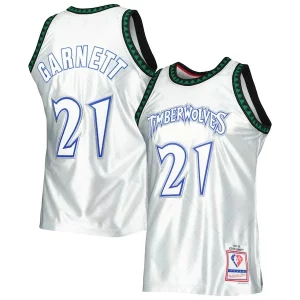 Gorgeous Robusto Elegante Kevin Garnett Minnesota Timberwolves 1997/98 Hardwood Classics 75th Anniversary Swingman Jersey Platinum per i devoti sostenitori