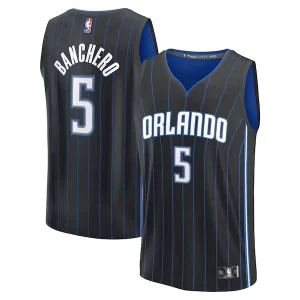 Comodo Fantastico Meraviglioso Paolo Banchero Orlando Magic Youth Fast Break Replica Player Jersey Icon Edition Black per i devoti sostenitori