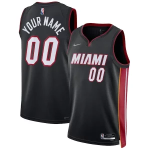 Fantastico Delizioso Pratico Miami Heat Nike 2021/22 Diamond Swingman Custom Jersey Icon Edition Black per i devoti sostenitori