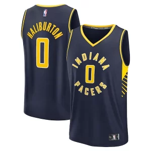 Incantevole Carino Sofisticato Tyrese Haliburton Indiana Pacers Youth Fast Break Replica Player Jersey Icon Edition Navy per i devoti sostenitori