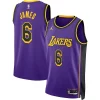 Magnifico Duraturo Gorgeous LeBron James Los Angeles Lakers Jordan Brand Unisex Swingman Jersey Statement Edition Purple per i devoti sostenitori