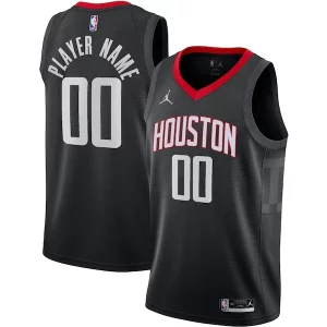 Lussuoso Prestigioso Fantastico Houston Rockets Jordan Brand Swingman Custom Jersey Statement Edition Black per i devoti sostenitori