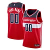 Classico Fantastico Washington Wizards Nike 2021/22 Diamond Swingman Custom Jersey Icon Edition Red per i devoti sostenitori