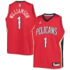 Moderno Splendido Zion Williamson New Orleans Pelicans Jordan Brand Youth 2020/21 Swingman Player Jersey Statement Edition Red per i devoti sostenitori