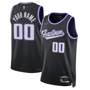 Prestigioso Sacramento Kings Nike 2021/22 Swingman Custom Jersey City Edition Black per i devoti sostenitori