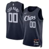 Fascinante Eccezionale LA Clippers Nike Unisex 2023/24 Custom Swingman Jersey Navy City Edition per i devoti sostenitori
