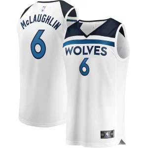 Bellissimo Raffinato Stupendo Jordan McLaughlin Minnesota Timberwolves Youth Fast Break Replica Player Jersey Association Edition White per i devoti sostenitori