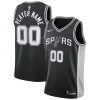 Fascinante Accattivante Lussuoso San Antonio Spurs Nike Swingman Custom Jersey Black Icon Edition per i devoti sostenitori