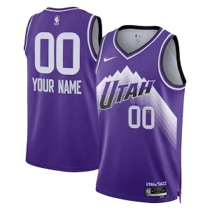 Lussuoso Resistente Delizioso Utah Jazz Nike Unisex 2023/24 Custom Swingman Jersey Purple City Edition per i devoti sostenitori
