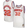 Trendy Resistente Gorgeous Amar'e Stoudemire Phoenix Suns 2001/02 Hardwood Classics Swingman Jersey White/Purple per i devoti sostenitori