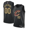Robusto Cleveland Cavaliers Jordan Brand Unisex 2022/23 Swingman Custom Jersey Statement Edition Black per i devoti sostenitori
