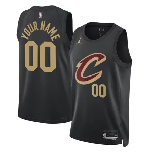 Robusto Cleveland Cavaliers Jordan Brand Unisex 2022/23 Swingman Custom Jersey Statement Edition Black per i devoti sostenitori