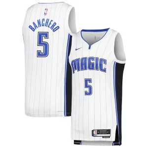 Attraente Versatile Elegante Paolo Banchero Orlando Magic Nike Unisex Swingman Jersey Association Edition White per i devoti sostenitori