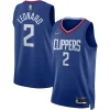 Eccezionale Accattivante Kawhi Leonard LA Clippers Nike 2021/22 Diamond Swingman Jersey Icon Edition Royal per i devoti sostenitori