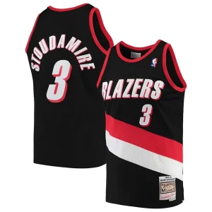 Resistente Comodo Damon Stoudamire Portland Trail Blazers 1999/00 Hardwood Classics Swingman Jersey Black per i devoti sostenitori