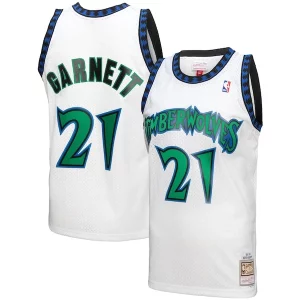 Comodo Attraente Meraviglioso Kevin Garnett Minnesota Timberwolves 1997 98 Hardwood Classics Reload 3.0 Swingman Jersey White per i devoti sostenitori