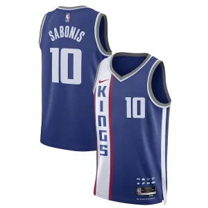 Accattivante Elegante Splendido Domantas Sabonis Sacramento Kings Nike Unisex 2023/24 Swingman Jersey Blue City Edition per i devoti sostenitori