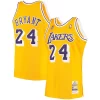 Cool Eccezionale Moderno Men's Los Angeles Lakers Kobe Bryant Gold 2007 Hardwood Classics Authentic Jersey per i devoti sostenitori