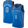 Raffinato Russell Westbrook Oklahoma City Thunder Nike Swingman Player Jersey Icon Edition Blue per i devoti sostenitori