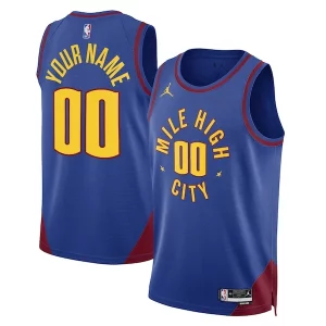 Meraviglioso Fantastico Elegante Denver Nuggets Jordan Brand Unisex 2022/23 Swingman Custom Jersey Statement Edition Blue per i devoti sostenitori