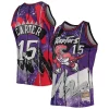 Bellissimo Vince Carter Toronto Raptors Hardwood Classics 1998/99 Hyper Hoops Swingman Jersey Purple per i devoti sostenitori