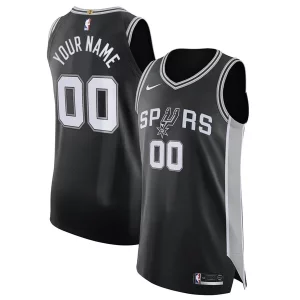 Magnifico Ottimo San Antonio Spurs Nike Authentic Custom Jersey Black Icon Edition per i devoti sostenitori