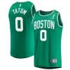 Gorgeous Cool Jayson Tatum Boston Celtics 2024 NBA Finals Champions Fast Break Replica Player Jersey Kelly Green Icon Edition per i devoti sostenitori