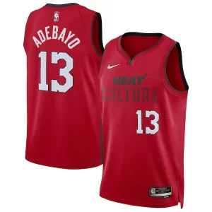 Pratico Versatile Meraviglioso Bam Adebayo Miami Heat Nike Unisex 2024/25 Swingman Player Jersey City Edition Red per i devoti sostenitori