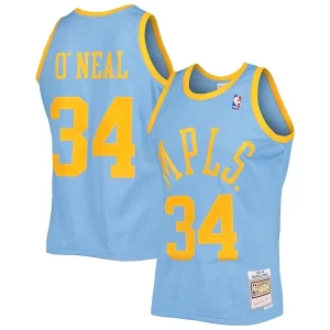 Attraente Shaquille O'Neal Los Angeles Lakers 2001/02 Hardwood Classics Swingman Jersey Powder Blue per i devoti sostenitori