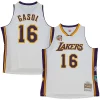 Bellissimo Pratico Stupendo Pau Gasol Los Angeles Lakers Unisex Hall of Fame Class of 2023 Throwback Swingman Jersey White per i devoti sostenitori