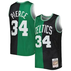 Resistente Moderno Paul Pierce Boston Celtics Hardwood Classics 2007/08 Split Swingman Jersey Black/Kelly Green per i devoti sostenitori