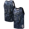 Trendy Shaquille O'Neal Los Angeles Lakers Hardwood Classics 1996/97 Tie Dye Swingman Jersey Black per i devoti sostenitori