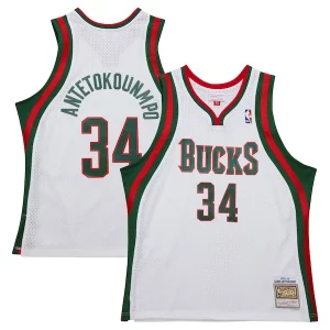 Sofisticato Ottimo Giannis Antetokounmpo Milwaukee Bucks 2013/14 Hardwood Classics Swingman Jersey White per i devoti sostenitori