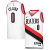 Prestigioso Accattivante Eccezionale Damian Lillard Portland Trail Blazers Nike Youth Swingman Jersey Association Edition White per i devoti sostenitori