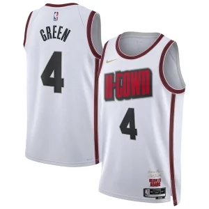 Duraturo Jalen Green Houston Rockets Nike Unisex 2024/25 Swingman Player Jersey City Edition White per i devoti sostenitori