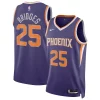 Versatile Carino Mikal Bridges Phoenix Suns Nike Unisex Swingman Jersey Icon Edition Purple/White per i devoti sostenitori