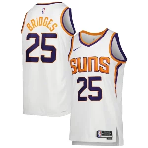 Delizioso Stupendo Moderno Mikal Bridges Phoenix Suns Nike Unisex Swingman Jersey Association Edition White/Purple per i devoti sostenitori
