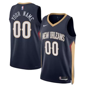 Versatile Fantastico Comodo New Orleans Pelicans Nike Unisex 2022/23 Swingman Custom Jersey Navy Icon Edition per i devoti sostenitori