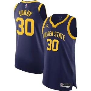 Splendido Resistente Stephen Curry Golden State Warriors Jordan Brand Authentic Player Jersey Statement Edition Royal per i devoti sostenitori