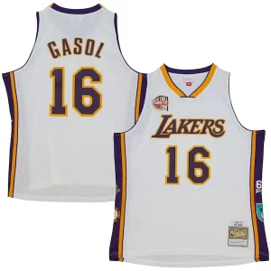 Gorgeous Accattivante Pau Gasol Los Angeles Lakers Unisex Hall of Fame Class of 2023 Throwback Swingman Jersey White per i devoti sostenitori