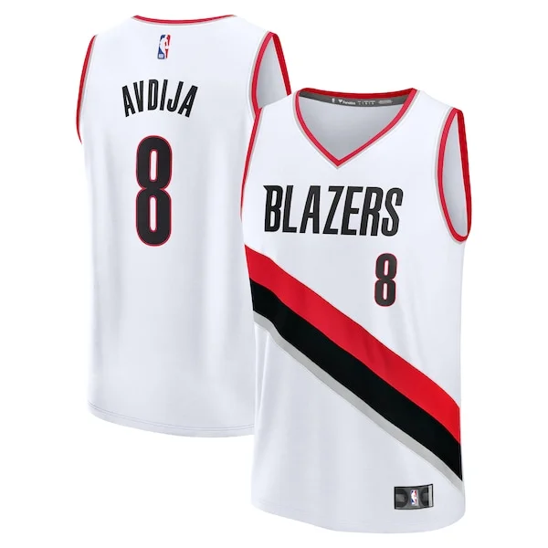 Pratico Magnifico Fantastico Deni Avdija Portland Trail Blazers Fast Break Replica Player Jersey Association Edition White per i devoti sostenitori