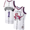 Fascinante Tracy McGrady Toronto Raptors 1998/99 Hardwood Classics Swingman Jersey White per i devoti sostenitori
