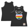 Accattivante Eccezionale Bellissimo Golden State Warriors Hardwood Classic Pride Jersey Black per i devoti sostenitori