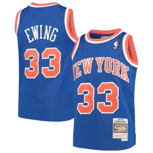 Trendy Patrick Ewing New York Knicks Youth Hardwood Classics Swingman Throwback Jersey Blue per i devoti sostenitori