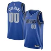Incantevole Dallas Mavericks Nike 2021/22 Diamond Swingman Custom Jersey Icon Edition Blue per i devoti sostenitori