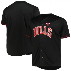 Delizioso Incantevole Chicago Bulls Profile Big & Tall Pop Jersey Black per i devoti sostenitori