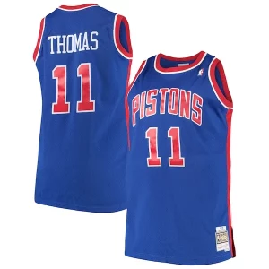 Raffinato Isaiah Thomas Detroit Pistons 1988/89 Big & Tall Hardwood Classics Swingman Jersey Royal per i devoti sostenitori