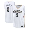 Comodo Versatile Carino Dejounte Murray New Orleans Pelicans Fast Break Replica Player Jersey Association Edition White per i devoti sostenitori